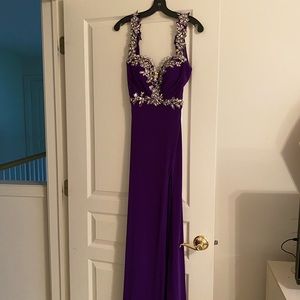 Purple prom dress